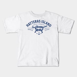 Hatteras Island, NC Beach Knot Summer Vacation Kids T-Shirt